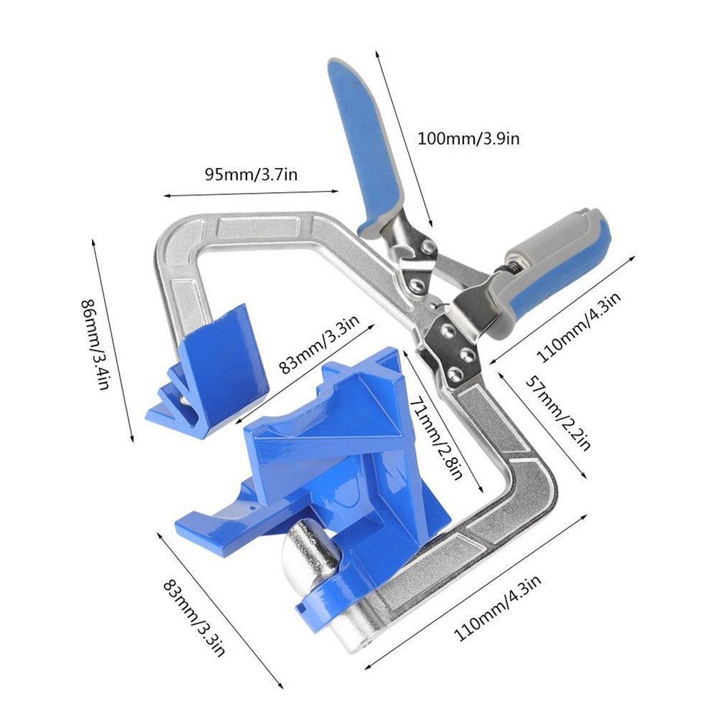 90-degrees Hooked wood processing Plug Photo Frame Quick Fixed angle Clip Household works Delivers products