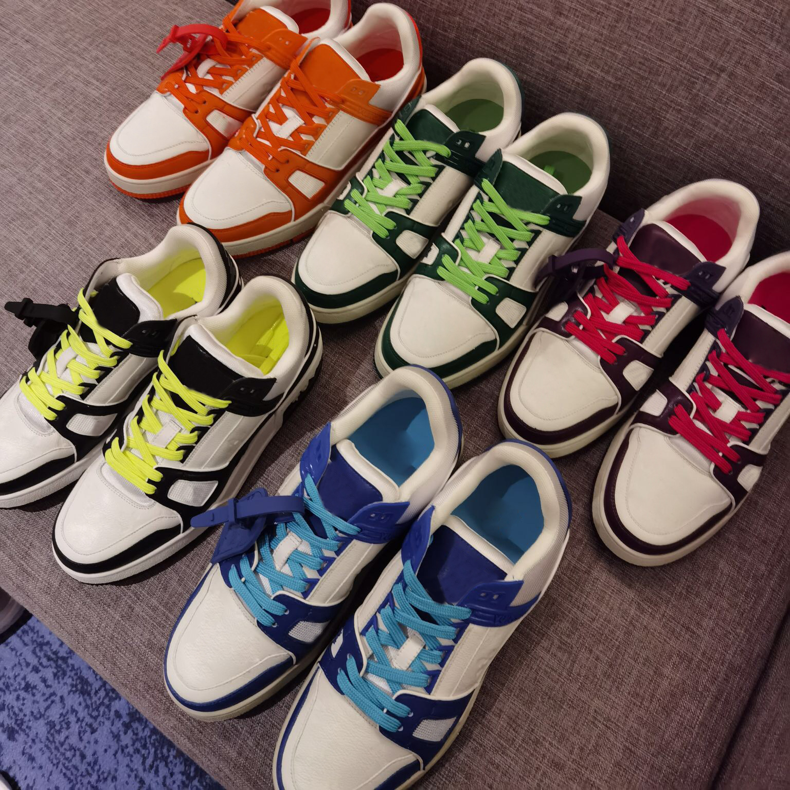 2022 Designer Shoes Men Vintage Trainer Leather Mesh Classic Sneakers Combination Large Sole Printing Casual Shoe With Box, Color 4
2022 Designer Shoes Men Vintage Trainer Leather Mesh Classic Sneakers Combination Large Sole Printing Casual Shoe With Box, Color 4