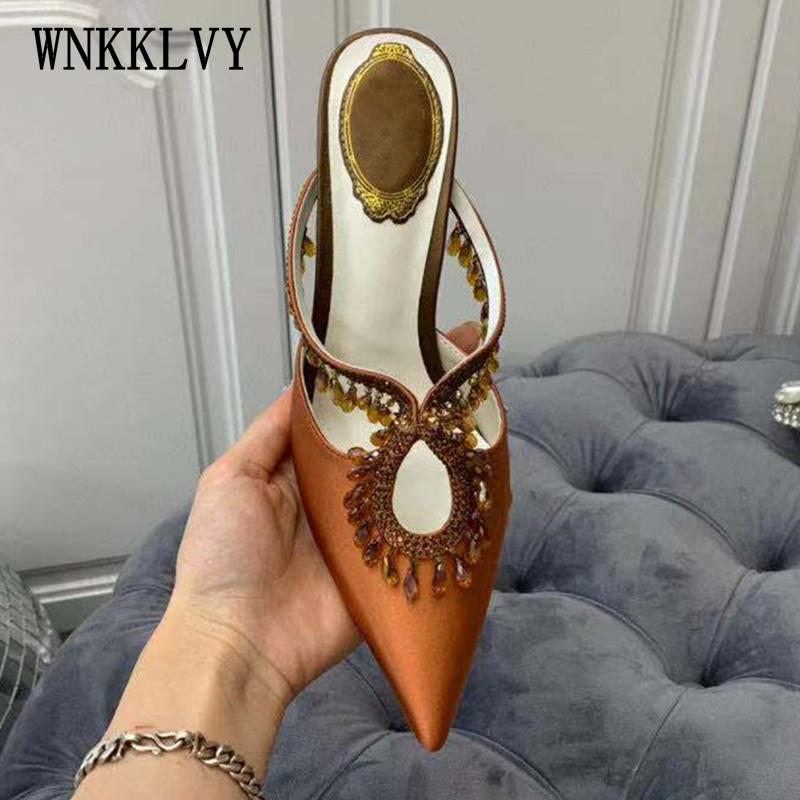 Slippers Bling Sexy High Heel Sandals Party Dress Women Shiny Crystal Decor Elegant Banquet Shoes Pointed Toe Stilettos, Black
Slippers Bling Sexy High Heel Sandals Party Dress Women Shiny Crystal Decor Elegant Banquet Shoes Pointed Toe Stilettos, Black