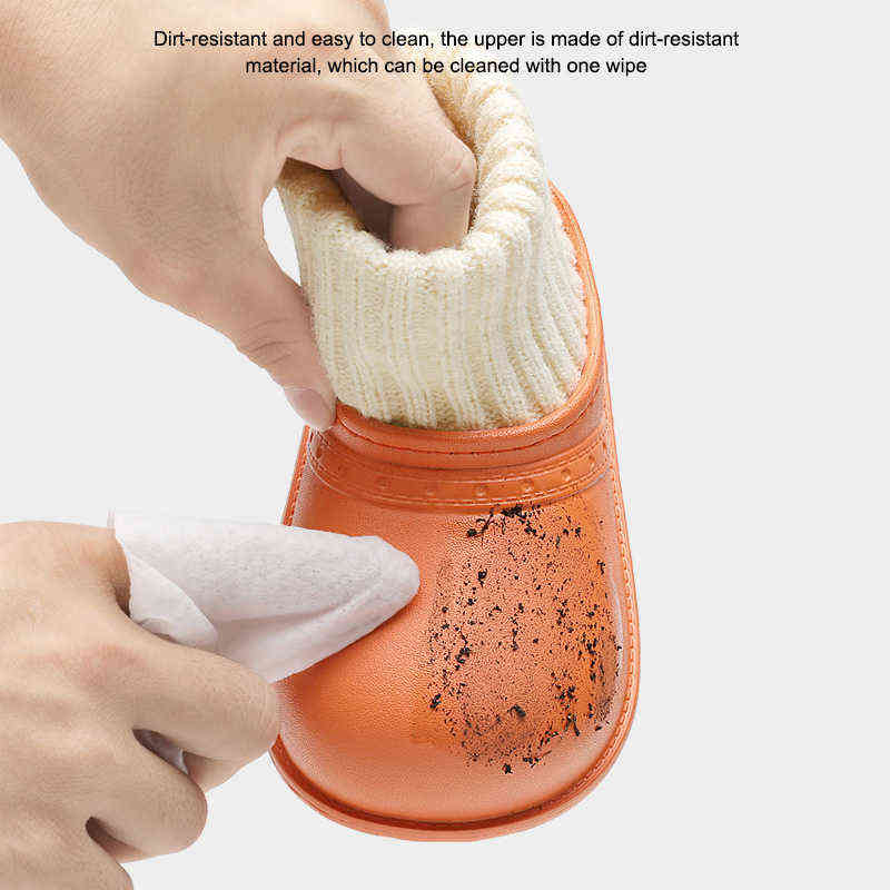 NSOH Kids Slippers Autumn Winter Keep Warm Kids Shoes Non-slip Waterproof Boys Girls Thread Sock Shoes Indoor Cotton Shoes 211119