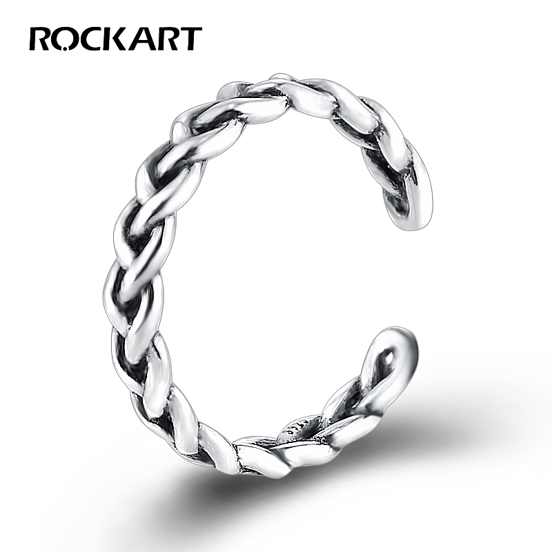 Authentic 925 Sterling Silver Ring Vintage Antique Twisted Rope For Women Punk Fine Jewelry Adjustable Retro S925
Authentic 925 Sterling Silver Ring Vintage Antique Twisted Rope For Women Punk Fine Jewelry Adjustable Retro S925