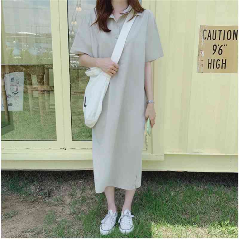 S-XL Plus Size Summer Girls Oversize Party cotton Female Vintage Dress white Short Sleeve Women Dresses Robe Vestido 210417Z