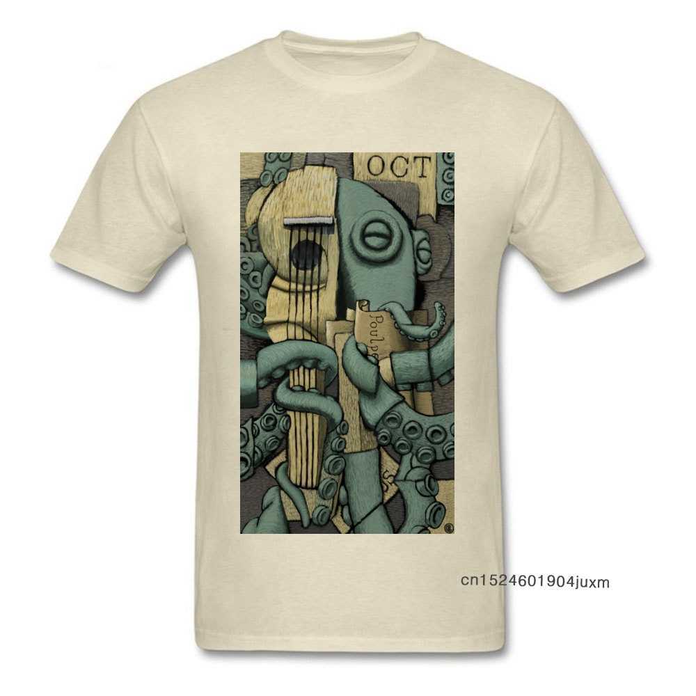 Vintage Octopus Tshirt Man Georges Braque T-shirt Artist Designer T Shirt Guitar Lover Monster Tops Mens Beige Tees Cotton 210629, No print shirt
Vintage Octopus Tshirt Man Georges Braque T-shirt Artist Designer T Shirt Guitar Lover Monster Tops Mens Beige Tees Cotton 210629, No print shirt