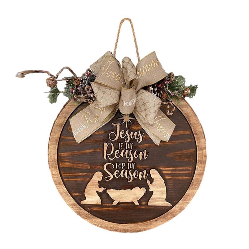Christmas Decorations Wooden Door Sign Pendant Jesus Is The Reason Tor Season Christian Front Hanging Signs
Christmas Decorations Wooden Door Sign Pendant Jesus Is The Reason Tor Season Christian Front Hanging Signs