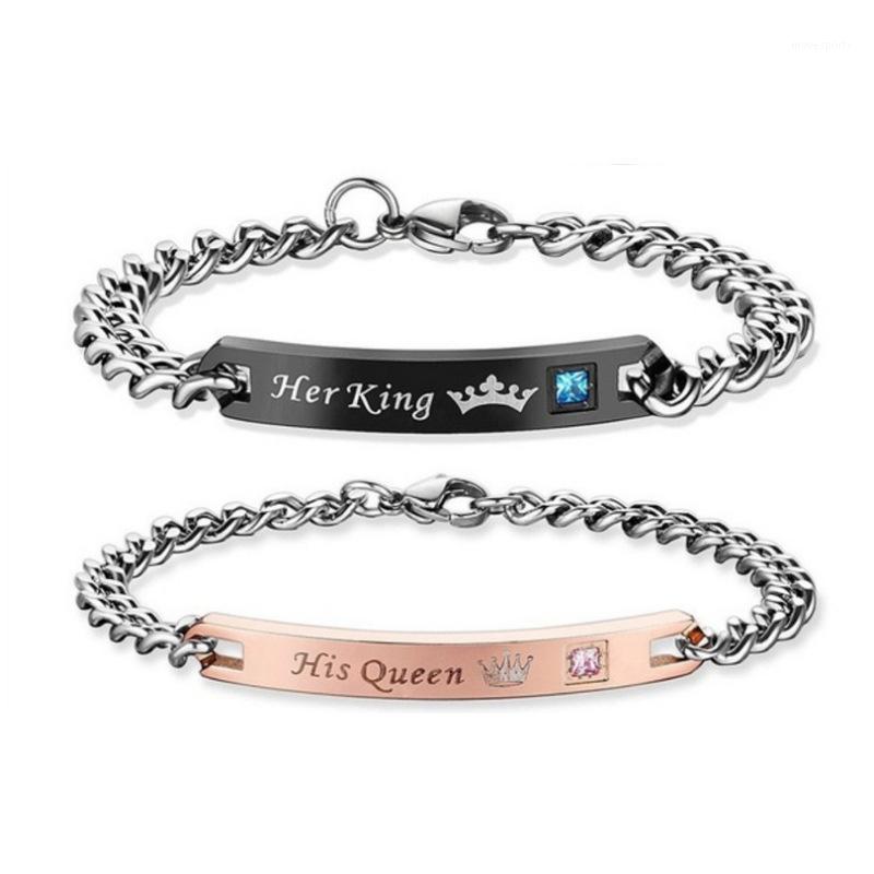 Link, Chain His Queen Her King Black Gold Color Women Men Valentine Gift Couple Bracelet For Lovers Jewelry1
Link, Chain His Queen Her King Black Gold Color Women Men Valentine Gift Couple Bracelet For Lovers Jewelry1