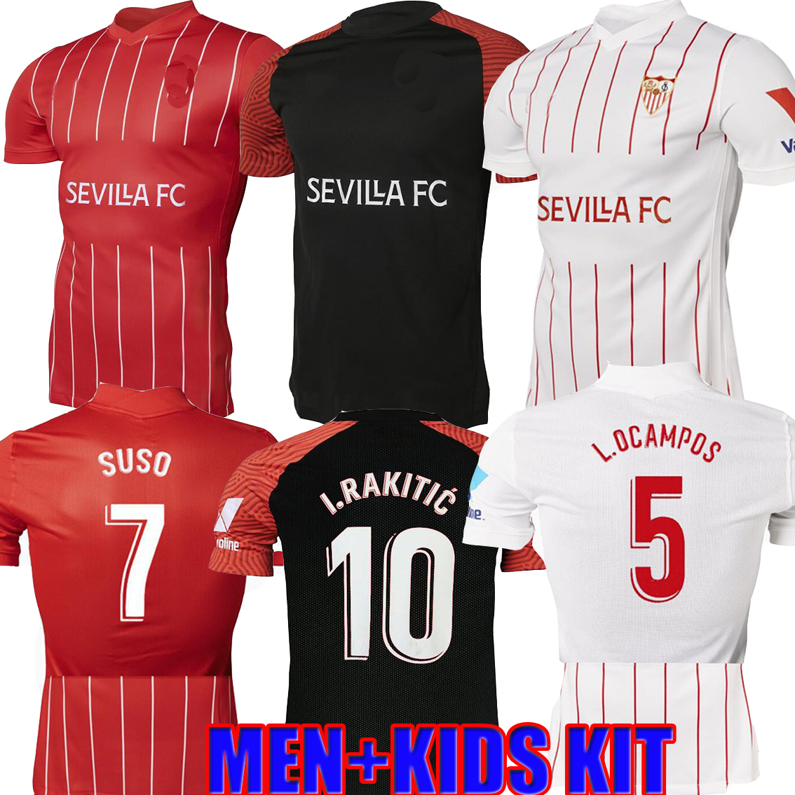 21 22 Sevilla soccer jerseys LAMELA PAPU GOMEZ I.RAKITIC L.OCAMPOS DE JONG J.NAVAS SUSO MUNIR Y.EN-NESYRI J.KOUNDE 2021 2022 New sponsor Men Kids Kits football shirts, Image
21 22 Sevilla soccer jerseys LAMELA PAPU GOMEZ I.RAKITIC L.OCAMPOS DE JONG J.NAVAS SUSO MUNIR Y.EN-NESYRI J.KOUNDE 2021 2022 New sponsor Men Kids Kits football shirts, Image