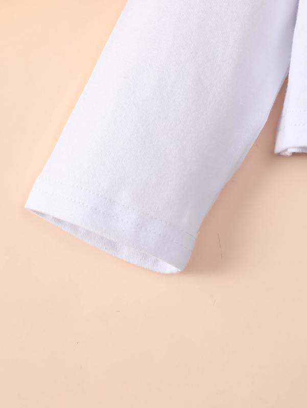 Baby Letter Graphic Tee & Camo Print Sweatpants SHE