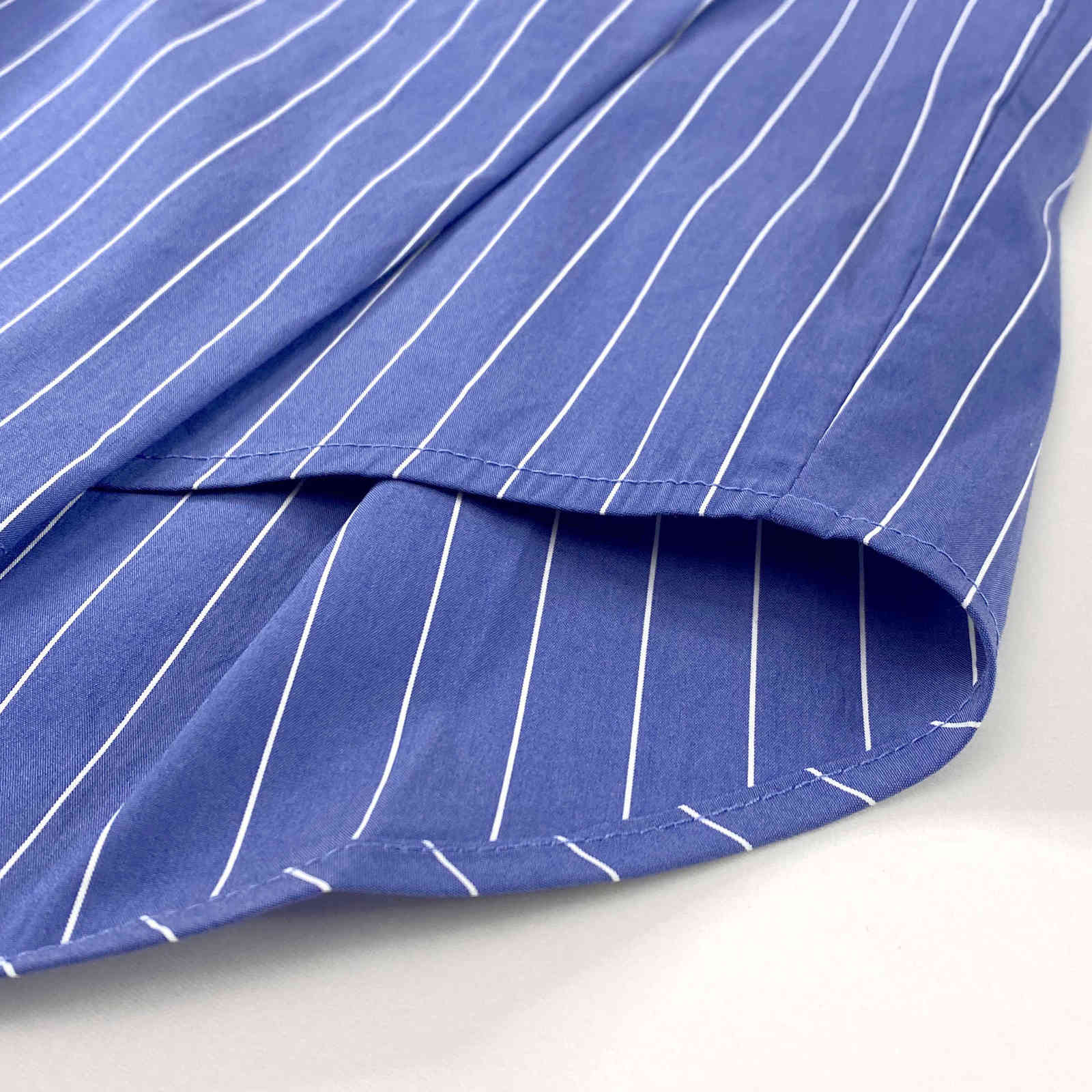 Autumn Jacket Pleated Striped Full Turn Down Collar Casual Shirts Womens Tops 210615
