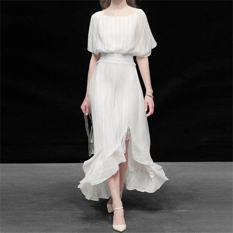 High Quality Women Elegant White Dress Festa Wedding Cocktail Party Robe Femme Asymmetrical Designer Chiffon Vestidos 210603, Picture color
High Quality Women Elegant White Dress Festa Wedding Cocktail Party Robe Femme Asymmetrical Designer Chiffon Vestidos 210603, Picture color