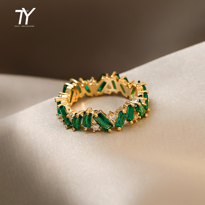 Luxury Green Crystal Irregular Gold Rings For Woman 2021 Neo Gothic Jewelry High Level Set Accessories For Korean Fashion Girls
Luxury Green Crystal Irregular Gold Rings For Woman 2021 Neo Gothic Jewelry High Level Set Accessories For Korean Fashion Girls