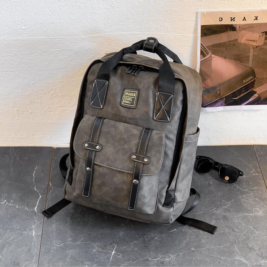 Wholesale mens leather shoulder bag outdoor leisure wear-resistant grey fashion handbag multifunctional retro backpack simple belt decorative men backpacks, Grey-8040
Wholesale mens leather shoulder bag outdoor leisure wear-resistant grey fashion handbag multifunctional retro backpack simple belt decorative men backpacks, Grey-8040