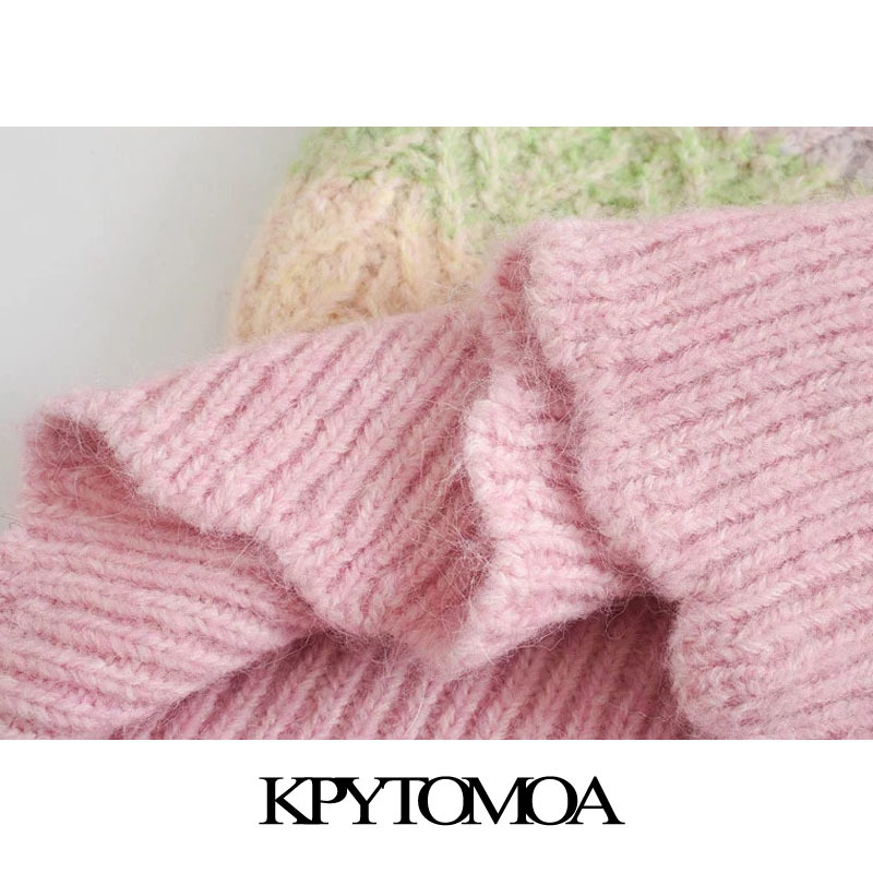 Women Sweet Fashion With Ribbed Trims Striped Vest Sweater O Neck Sleeveless Female Waistcoat Chic Tops 210420