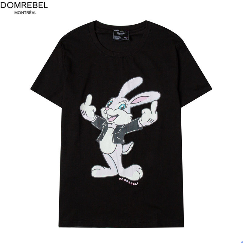 Men' and women' summer t-shirts 100% cotton cartoon Bugs Bunny print round neck domrebel casual short-sleeved T shirts, White
Men' and women' summer t-shirts 100% cotton cartoon Bugs Bunny print round neck domrebel casual short-sleeved T shirts, White