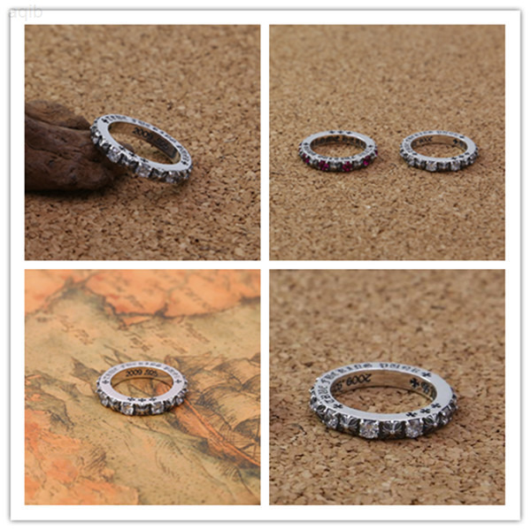 High Quality 925 Sterling Silver Crosses Band Rings with White Stones American European Antique Punk Gothic Vintage Luxury Jewelry Chrome
High Quality 925 Sterling Silver Crosses Band Rings with White Stones American European Antique Punk Gothic Vintage Luxury Jewelry Chrome
