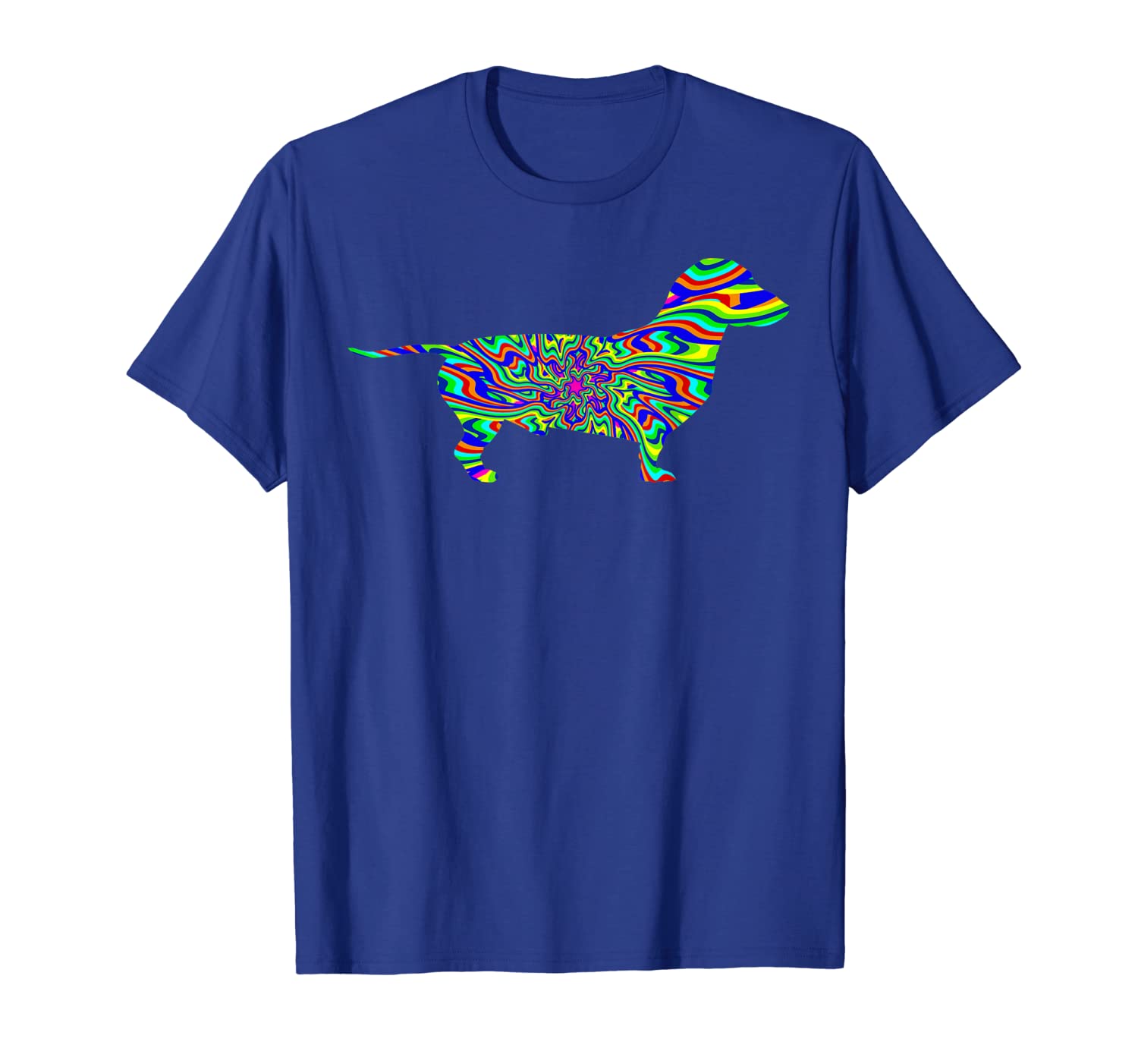 tie dye dog shirt hippie dachshund retro t-shirt puppy gift, White;black