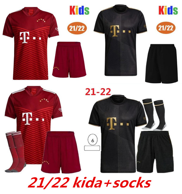 2021 2022 Munich Kids Soccer Jerseys sets Coman Goretzka Kimmich GNABRY MULLER DAVIES LEWANDOWSKI SANE Bayern football shirt+shorts with socks, Black;yellow
2021 2022 Munich Kids Soccer Jerseys sets Coman Goretzka Kimmich GNABRY MULLER DAVIES LEWANDOWSKI SANE Bayern football shirt+shorts with socks, Black;yellow