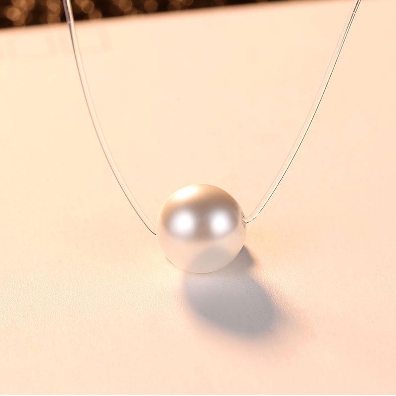 Pendant Necklaces White Pearl Fishing Line Necklace For Women Fashion Simple Round 1mm Imitation Statement Wedding Jewelry Gifts, Silver
Pendant Necklaces White Pearl Fishing Line Necklace For Women Fashion Simple Round 1mm Imitation Statement Wedding Jewelry Gifts, Silver