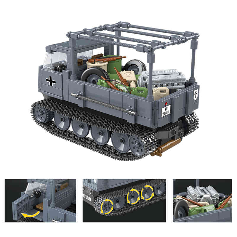 Military Tank German Half Tracked Car Soldier Police Building Blocks Technic WW2 Vehicle Bricks Army Kids Children Toys Gifts 1008
Military Tank German Half Tracked Car Soldier Police Building Blocks Technic WW2 Vehicle Bricks Army Kids Children Toys Gifts 1008