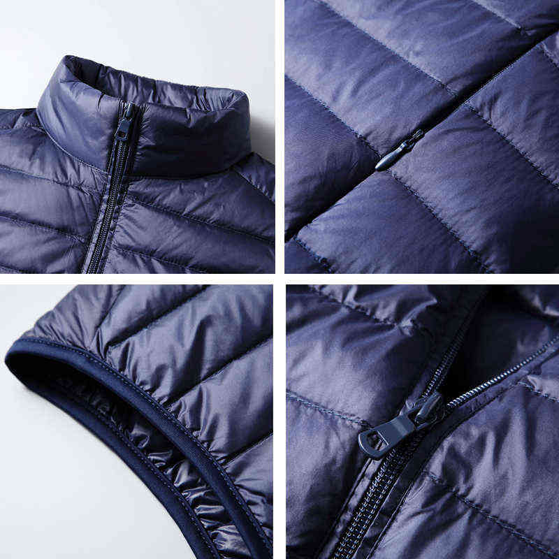 Men Down Vest without sleeves Winter Mens Sleeveless Jacket Coats Fashion Male Padded Vests Men Thicken Waistcoats 211111