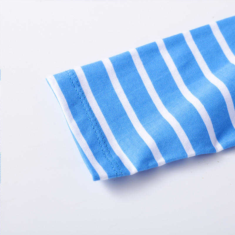 Girls Dress Spring Autumn FashionLong Sleeve Polka Dot Print Striped Long Princess Party Kid Clothes 210515