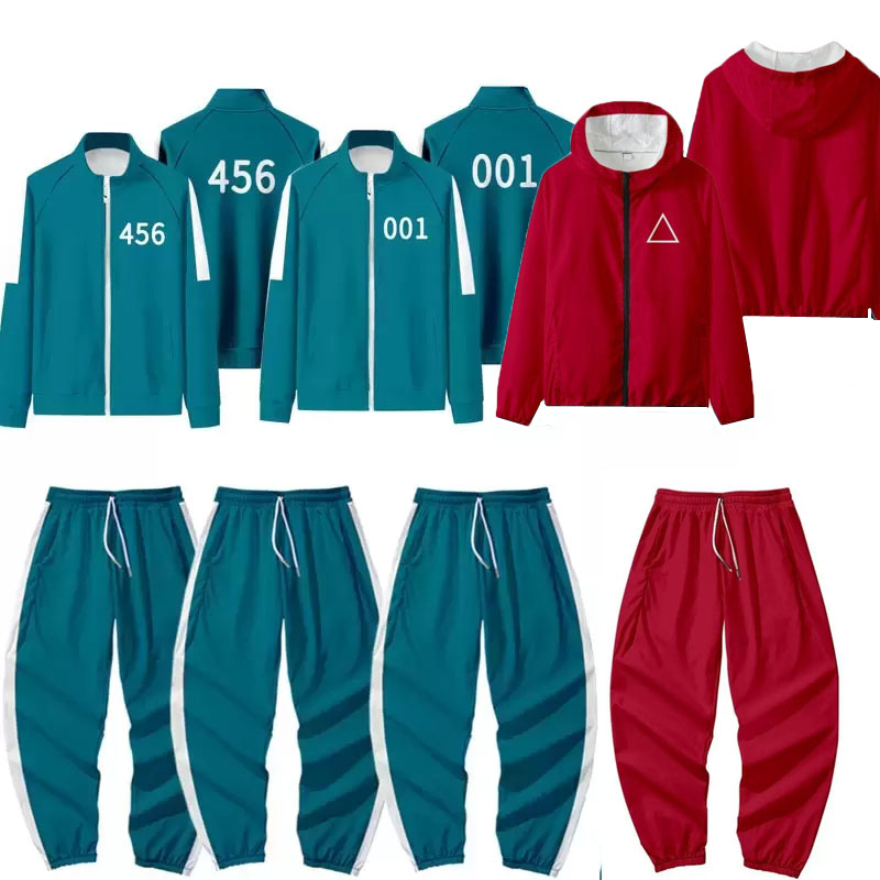 Gym Clothing Squid Game Same Jacket Girl Hoodie 456/067/001 Autumn Casual Polyester Stand-up Collar Sweatshirt Suit Plus Size S-4XL, Green-k
Gym Clothing Squid Game Same Jacket Girl Hoodie 456/067/001 Autumn Casual Polyester Stand-up Collar Sweatshirt Suit Plus Size S-4XL, Green-k