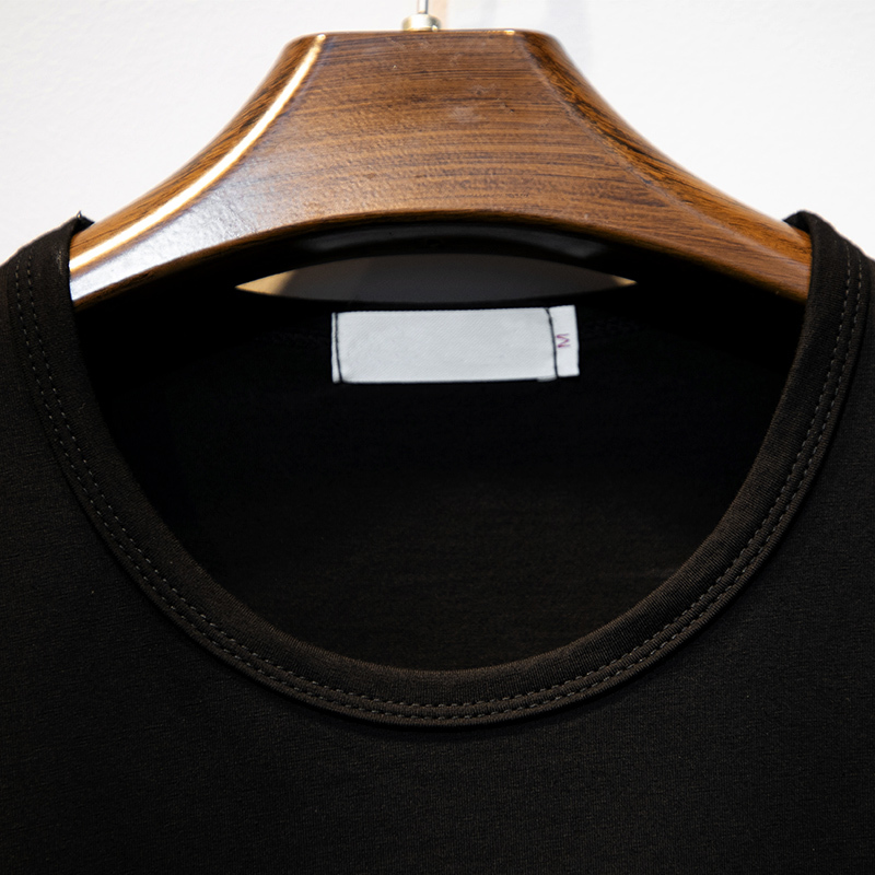 Summer Korean of the Shortsleeved tshirt female loose fashion with diamonds cotton black Plus Size women tops 210406