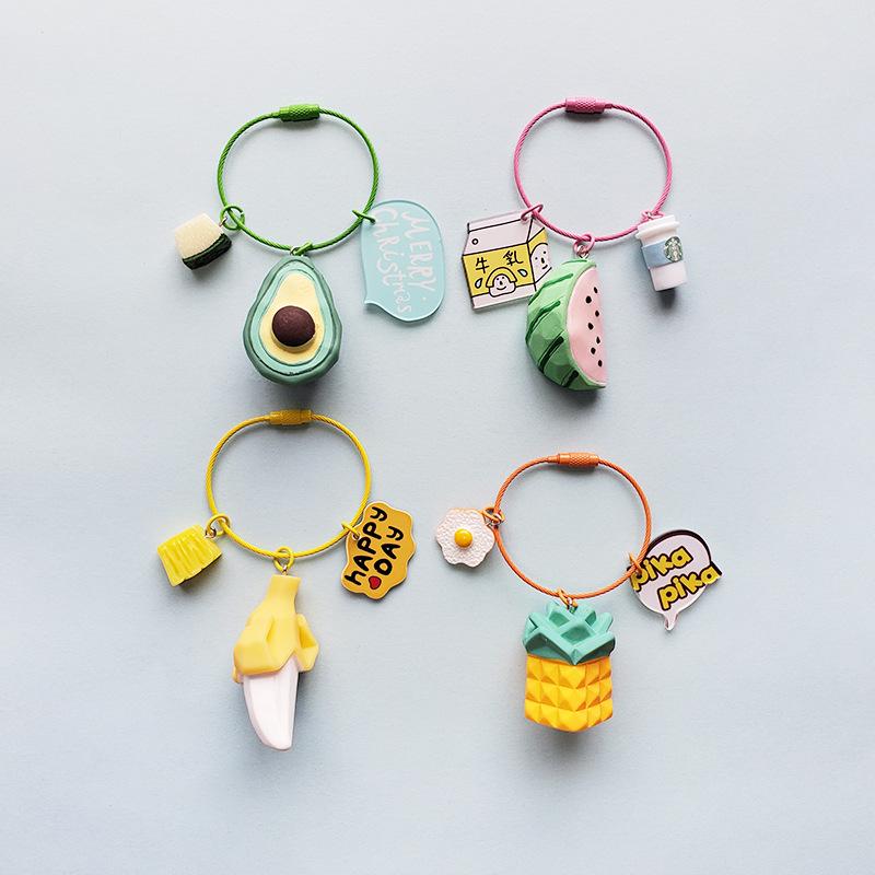 Keychains Ins Avocado Watermelon Banana Pineapple Fruit Keychain Bag Pendant Key Chain Gift Lady
Keychains Ins Avocado Watermelon Banana Pineapple Fruit Keychain Bag Pendant Key Chain Gift Lady