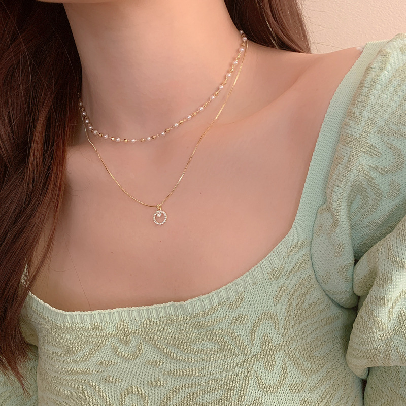 Cold Wind Double-layer Stacked Pearl Accessories Necklace Korean Style Female Niche Multi-layer Chain Lock Chain
Cold Wind Double-layer Stacked Pearl Accessories Necklace Korean Style Female Niche Multi-layer Chain Lock Chain