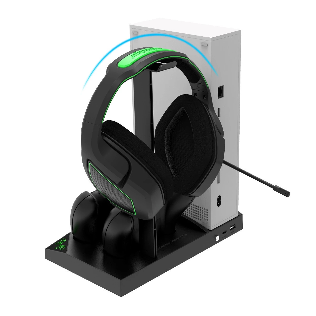 for Xbox series s Console Cooling Fan Base for XSX Gamepad Dual Battery Holder Charging Headphone Rack Stands Game Accessories