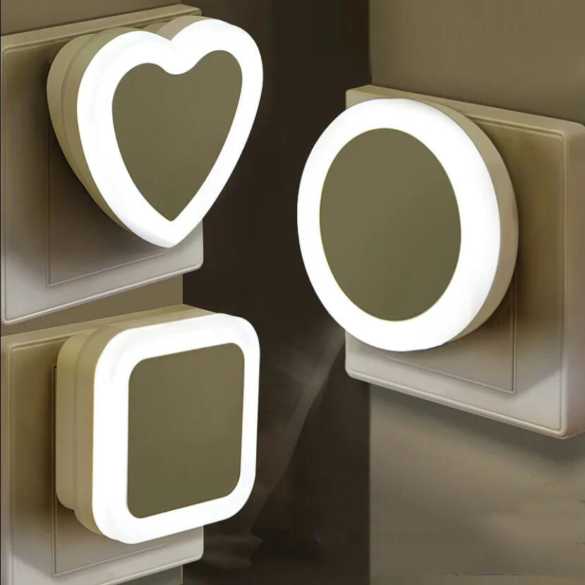 Led Night Light Children Sleeping Bedside Lamp Bedroom Room Lamp Plug In Electric Light Control Induction Night Light Dormitory Artifact