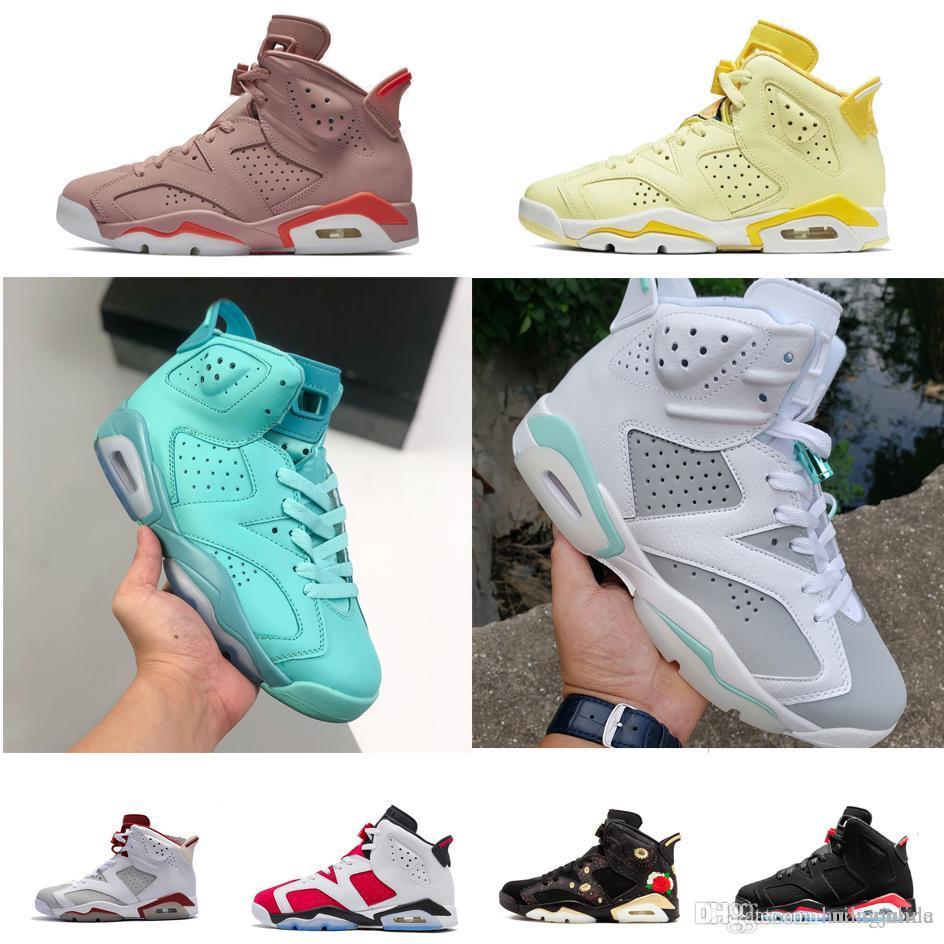 Retro womens jumpman 6s basketball shoes mens kids 6 vi OG sneakers Dusty Pink Aqua Freshwater Blue Yellow Floral James lebron 20 tennis with box, White gold
Retro womens jumpman 6s basketball shoes mens kids 6 vi OG sneakers Dusty Pink Aqua Freshwater Blue Yellow Floral James lebron 20 tennis with box, White gold