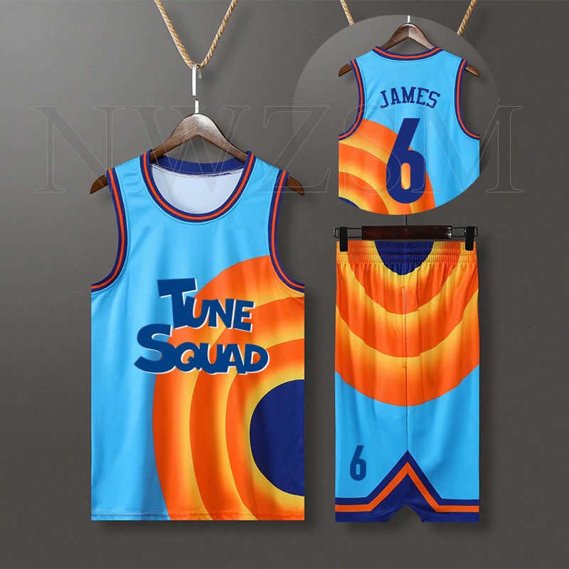 Custom full set jersey Movie Space Jam JAMES 6# 23# Tune Squad Basketball Jersey Set Sports Air Slam Dunk Sleeve Shirt Uniform G0913, Beige
Custom full set jersey Movie Space Jam JAMES 6# 23# Tune Squad Basketball Jersey Set Sports Air Slam Dunk Sleeve Shirt Uniform G0913, Beige
