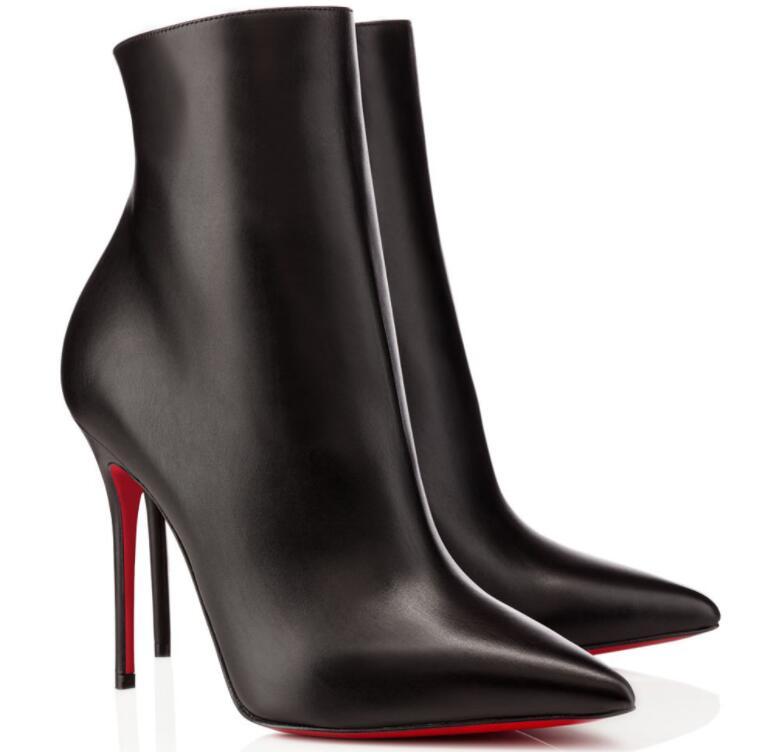 Luxury Gift -- Winter Elegant Lady So Kate Ankle Boots Women Red Bottom Booties Sexy Pointed Toe High Heels Party Wedding Dress EU35-43, Black
Luxury Gift -- Winter Elegant Lady So Kate Ankle Boots Women Red Bottom Booties Sexy Pointed Toe High Heels Party Wedding Dress EU35-43, Black