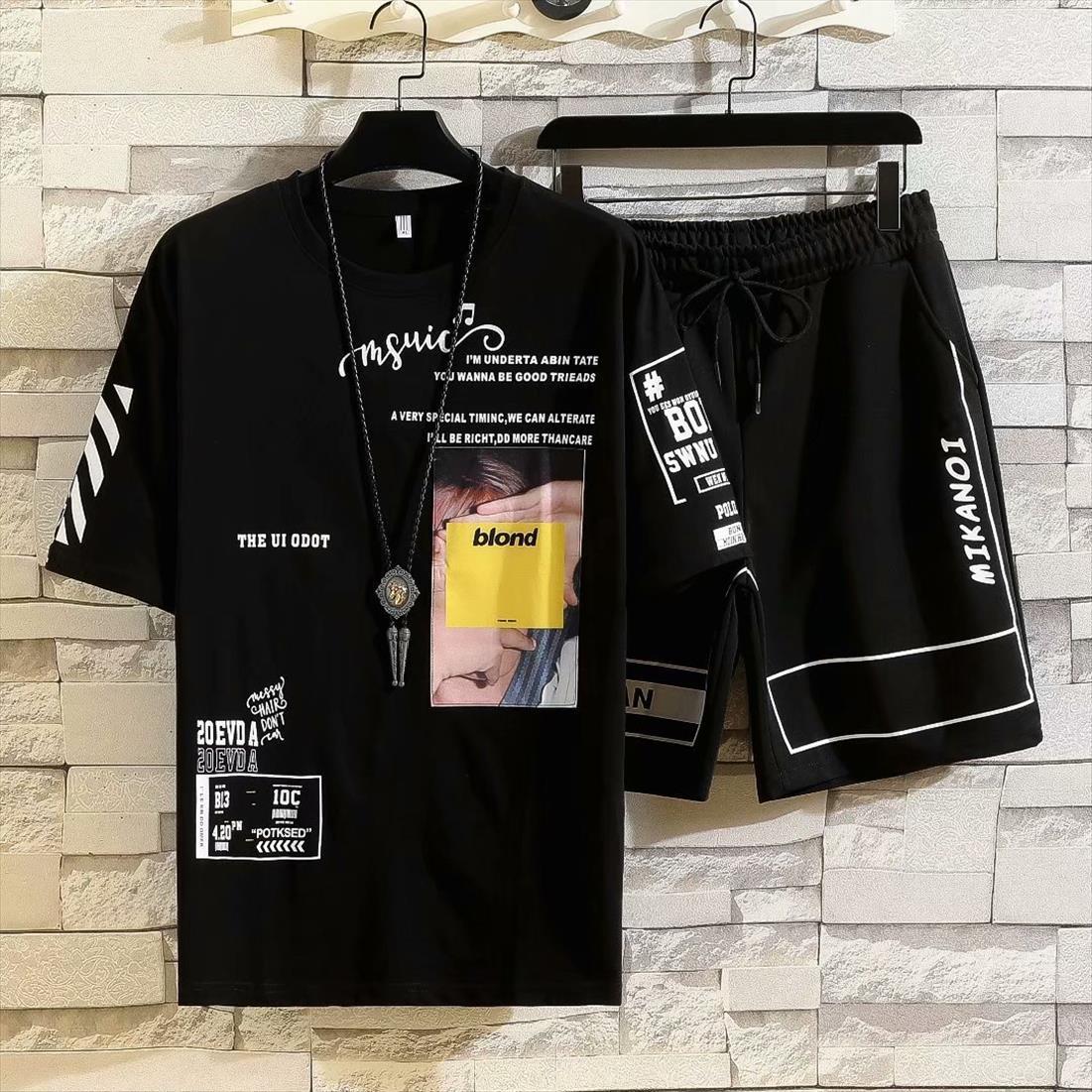 summer sets fashion korean mens tracksuit short sleeve t shirts sport shorts suit casual joggers, Gray
summer sets fashion korean mens tracksuit short sleeve t shirts sport shorts suit casual joggers, Gray