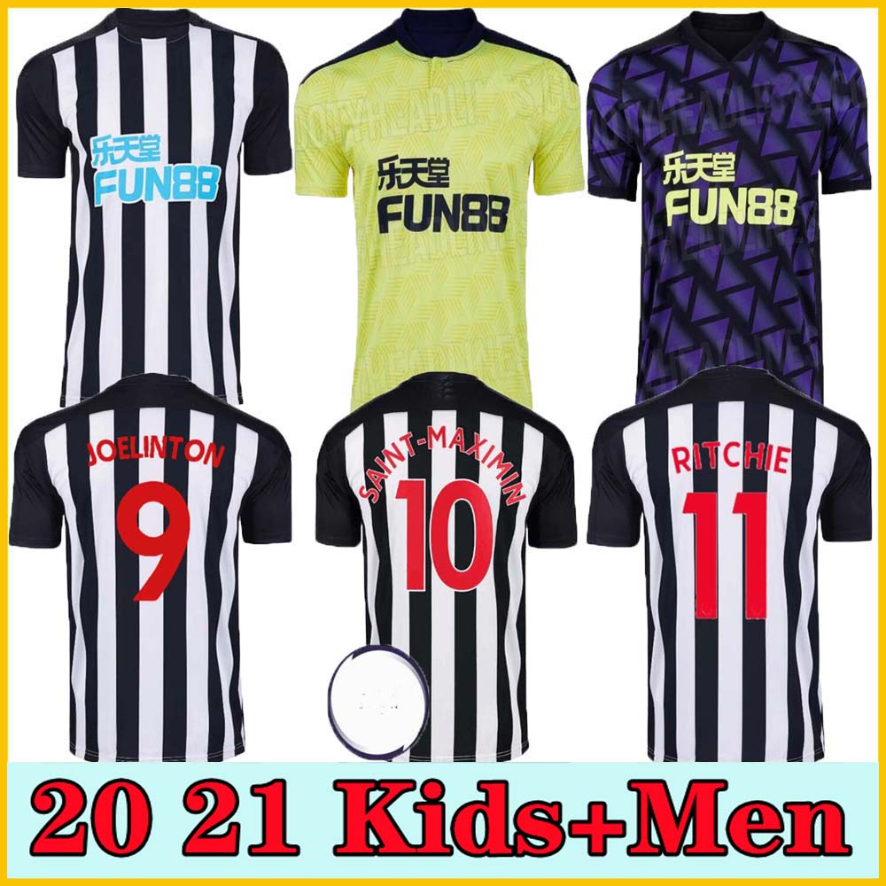 New 20 21 Newcastle Home AWAY terceira Soccer Jerseys SHELVEY 2020 2021 JOELINTON Football Shirt ALMIRON RITCHIE GAYLE MAN + KIDS Kit Jerse, Black;yellow
New 20 21 Newcastle Home AWAY terceira Soccer Jerseys SHELVEY 2020 2021 JOELINTON Football Shirt ALMIRON RITCHIE GAYLE MAN + KIDS Kit Jerse, Black;yellow