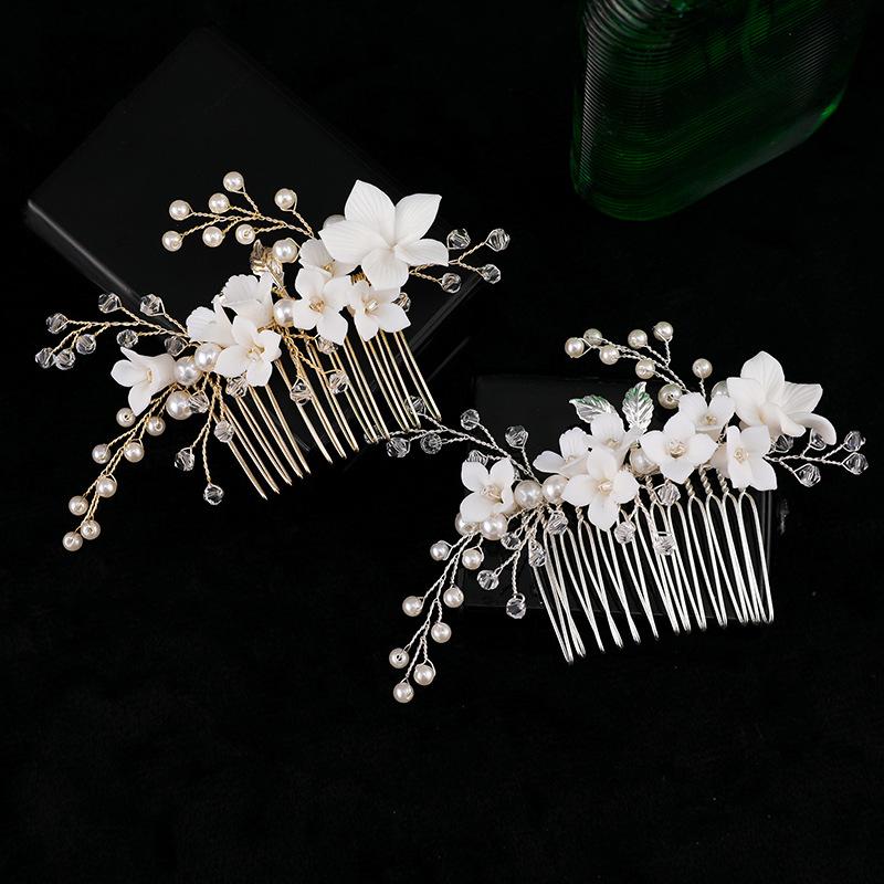 Hair Clips & Barrettes Floralbride Handmade Porcelain Flower Pearls Bridal Comb Pins Wedding Headdress Accessories Women Jewelry, Golden;silver
Hair Clips & Barrettes Floralbride Handmade Porcelain Flower Pearls Bridal Comb Pins Wedding Headdress Accessories Women Jewelry, Golden;silver