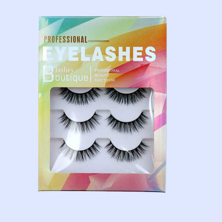 New 5 Pairs 3D Chemical Fiber Natural Long Thick Hair False Eyelashes Wispy Eye Lashes Beauty Makeup Extension Tools