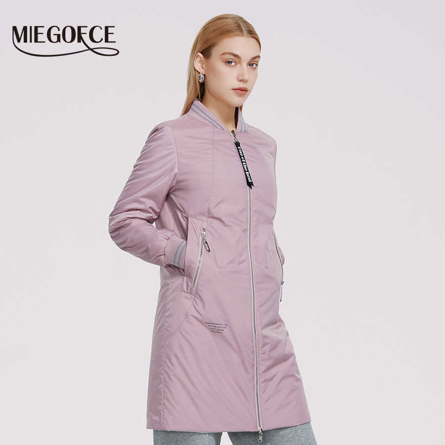 MIEGOFCE Spring Women Jacket Knee Length Sports Reversible Women's Clothing Quilted Coat High Quality Parka Women Coat 210819
