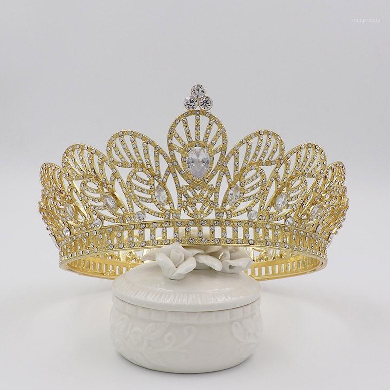 Fashion Classic Style Baroque Round Queen Crown European And American Full Circle High-quality Crystal Zircon Wedding Acce Hair Clips & Barr, Golden;silver
Fashion Classic Style Baroque Round Queen Crown European And American Full Circle High-quality Crystal Zircon Wedding Acce Hair Clips & Barr, Golden;silver