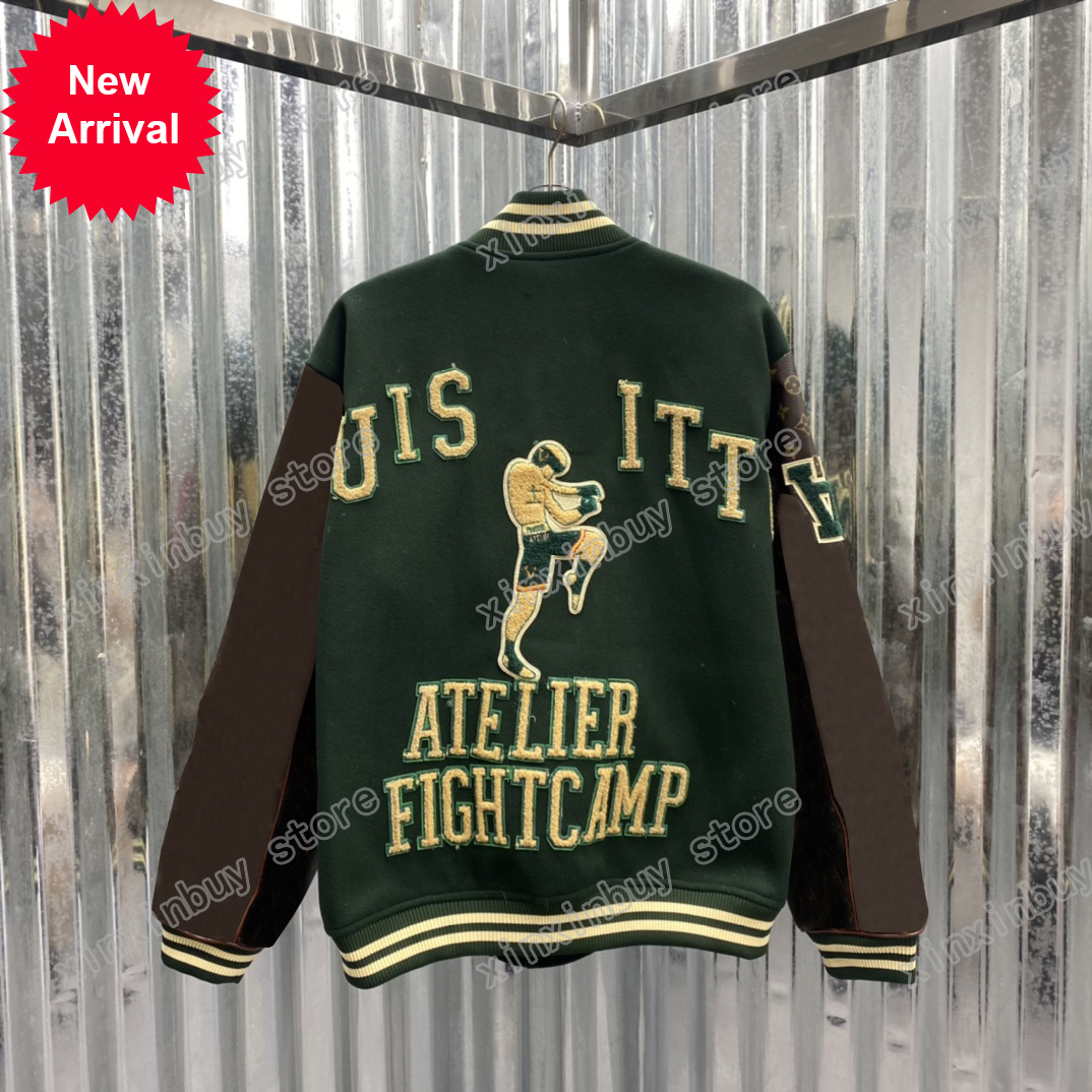 21ss Men Women Designers Jackets Leather sleeves fightcamp Towel embroidery letter Woolen cloth Jacquard fabric Man Fashion Streetwear, Black;brown
21ss Men Women Designers Jackets Leather sleeves fightcamp Towel embroidery letter Woolen cloth Jacquard fabric Man Fashion Streetwear, Black;brown