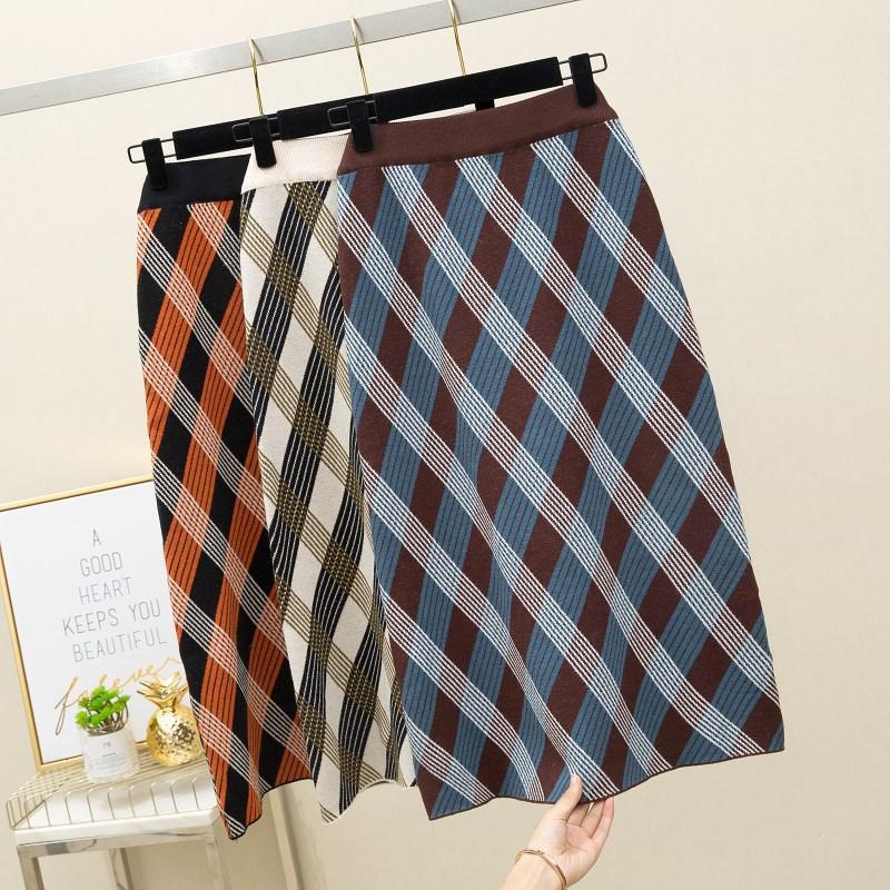 Skirts Knitted Retro Plaid Skirt Autumn Women 2021 High Waist Bag Hip Long Section, Beige
Skirts Knitted Retro Plaid Skirt Autumn Women 2021 High Waist Bag Hip Long Section, Beige