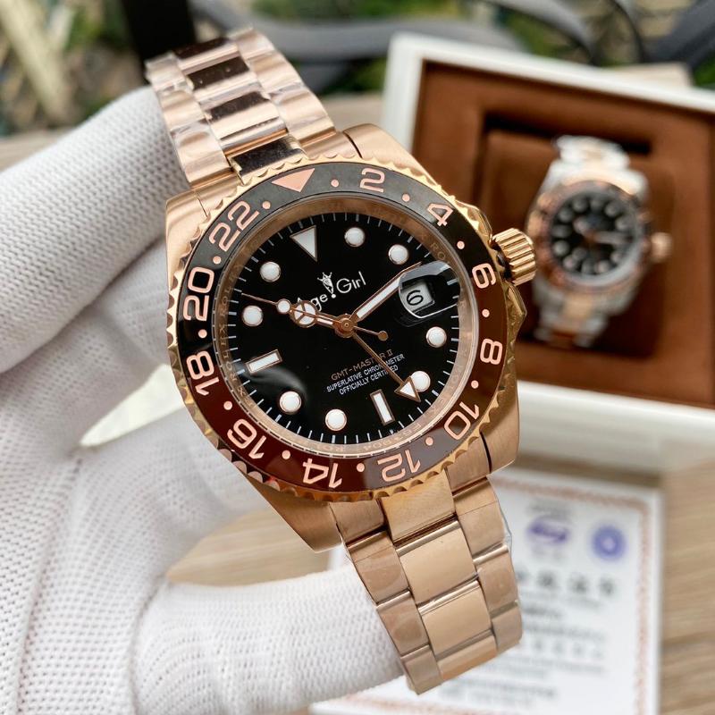 Luxury Men Green GMT Black Rose Gold Yellow Ceramic Bezel Mechanical Stainless Steel Automatic ETA2813 Watch Wristwatches, Slivery;brown
Luxury Men Green GMT Black Rose Gold Yellow Ceramic Bezel Mechanical Stainless Steel Automatic ETA2813 Watch Wristwatches, Slivery;brown