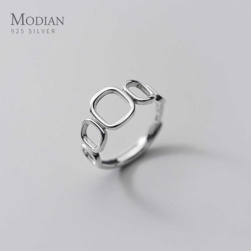 Fashion 925 Sterling Silver Stackable Hollow Out Square Free Size Opening Ring for Women Geometric Fine Jewelry 210707
Fashion 925 Sterling Silver Stackable Hollow Out Square Free Size Opening Ring for Women Geometric Fine Jewelry 210707