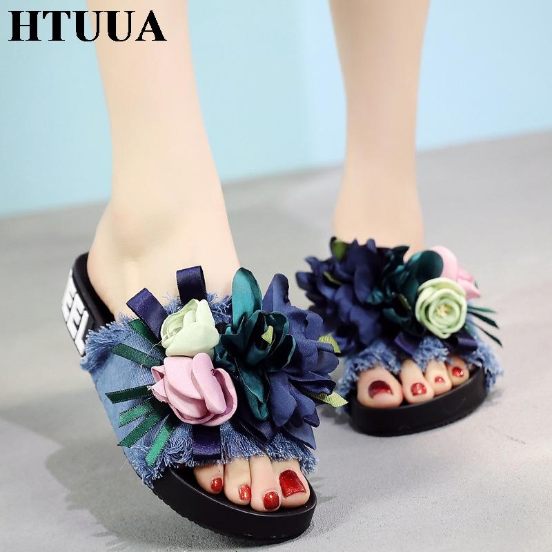 Slippers HTUUA 2021 Handmade Flowers Women Summer Flat Heel Slides Boho Tassel Denim Slipper Flip Flops Beach Shoes SX2792, Black
Slippers HTUUA 2021 Handmade Flowers Women Summer Flat Heel Slides Boho Tassel Denim Slipper Flip Flops Beach Shoes SX2792, Black