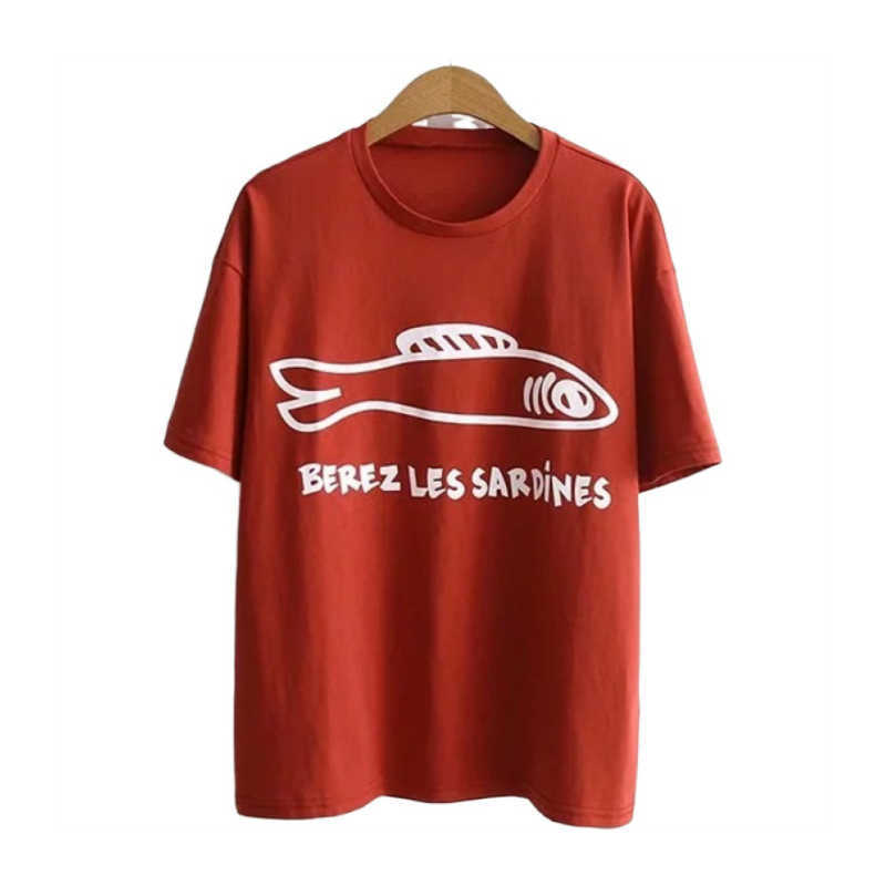 MERRY PRETY Women Cartoon Print Harajuku Red Shirts Summer Short Sleeve O-Neck Cotton Shirt For Femme Casual ops ees 210526, White
MERRY PRETY Women Cartoon Print Harajuku Red Shirts Summer Short Sleeve O-Neck Cotton Shirt For Femme Casual ops ees 210526, White