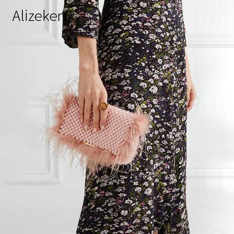 Evening Bags Faux Fur Pearl Clutch Bag Women Handmade Pink Beaded Cover Dinner Party Purses Handbag Female Cute Shoulder, Beige
Evening Bags Faux Fur Pearl Clutch Bag Women Handmade Pink Beaded Cover Dinner Party Purses Handbag Female Cute Shoulder, Beige