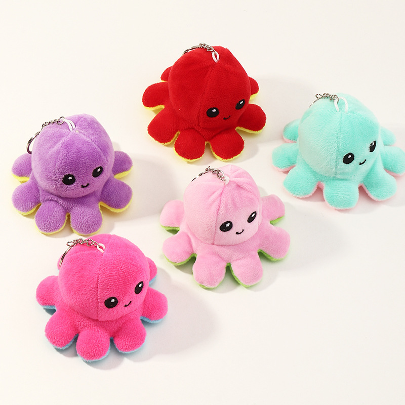 Zmk0036 accessories flip pendant color filling plush Octopus doll key ring8B3J, Silver
Zmk0036 accessories flip pendant color filling plush Octopus doll key ring8B3J, Silver