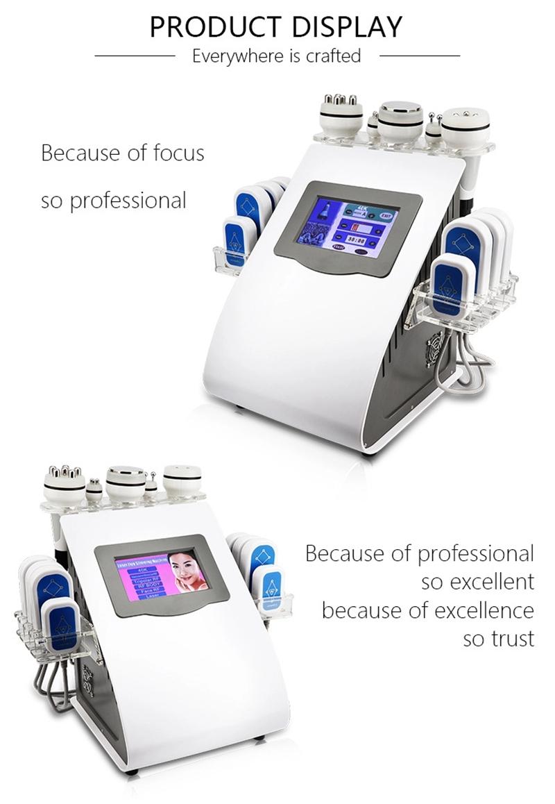 40K 8 Pads Slimming Machine Slim Liposuction Laser Cellulite Reduction face lift