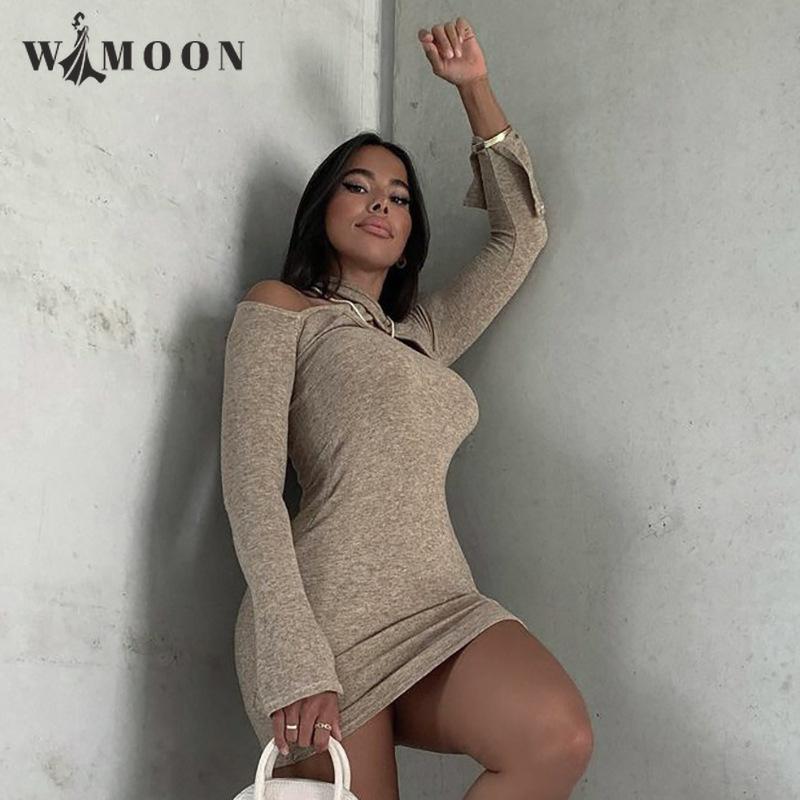 Casual Dresses Halter Off Shoulder Brown Mini Dress Women 2021 Autumn Winter Club Party Evening Sexy Bodycon Birthday Commute Short, Light brown
Casual Dresses Halter Off Shoulder Brown Mini Dress Women 2021 Autumn Winter Club Party Evening Sexy Bodycon Birthday Commute Short, Light brown