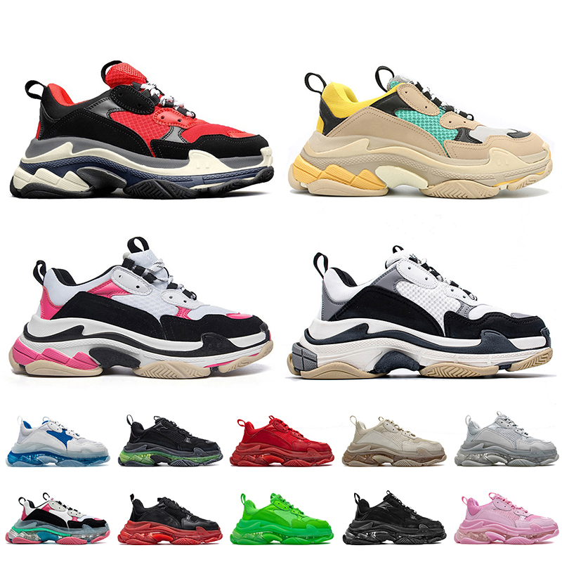 Wholesale Triple s Sneakers Women Mens Luxury Designer Casual Shoes Balen ciaga Tripler Off Beige Black White Clear Sole 17FW Paris Top Qual
Wholesale Triple s Sneakers Women Mens Luxury Designer Casual Shoes Balen ciaga Tripler Off Beige Black White Clear Sole 17FW Paris Top Qual
